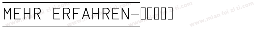 MEHR ERFAHREN字体转换